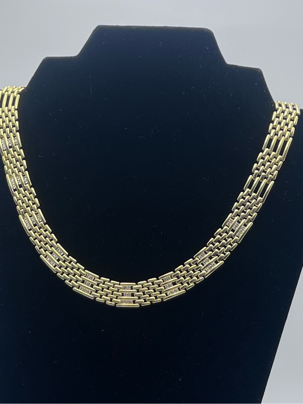 Gold Multi-Row Link Necklace - Women Jewelry